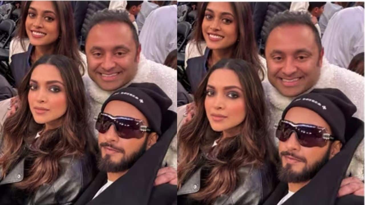 Deepika Padukone and Ranveer Singh steal the spotlight at the NBA Game, pose for selfies with fans