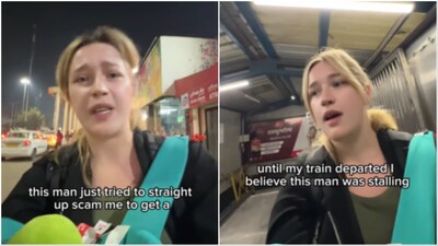 Vlogger Klaudia Falenta said the ordeal left her feeling harassed as it also left her with little time to find the correct platform and board the train in the busy New Delhi railway station. (Image credit: @klauditravels/Instagram)