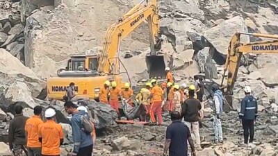 Video: 2-4 people trapped in massive explosion at stone quarry in Odisha's Dhenkanal