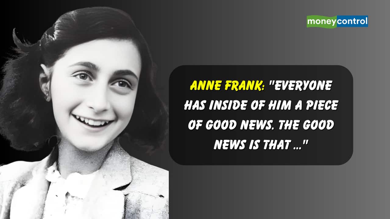 Quote of the Day by Anne Frank: "Everyone has inside of him a piece of good news. The good news is that ..."