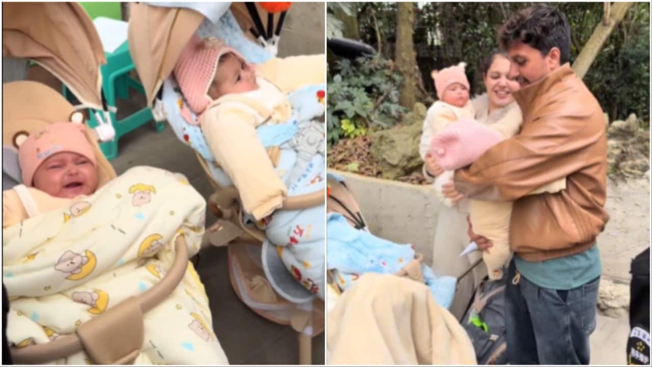 Pakistan couple touring China leave twin babies with security guard, viral story sparks debate