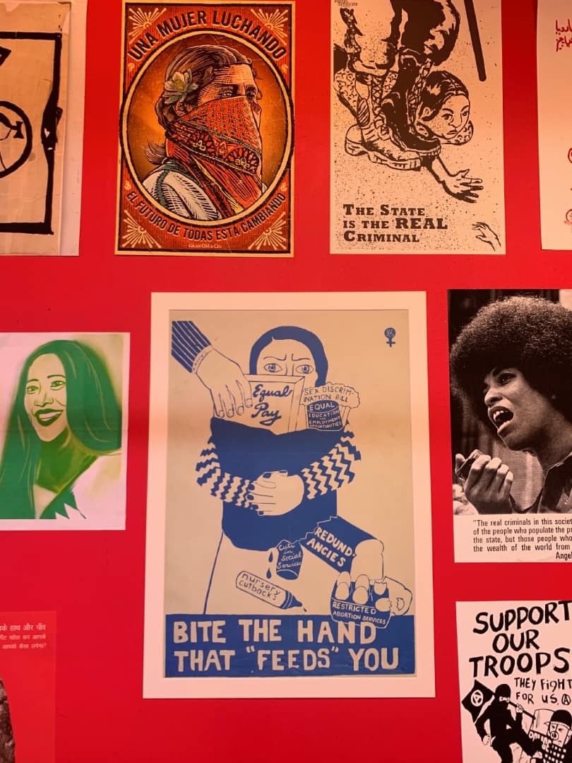 See Red Women's Collective posters in the ephemera segment of the show at KNMA, Delhi. On till January 10, 2026.