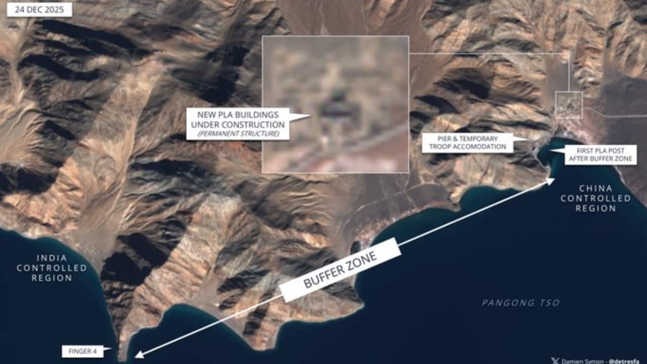 Alarm bells for India? China ramps up construction near Pangong Tso buffer zone, shows new satellite image