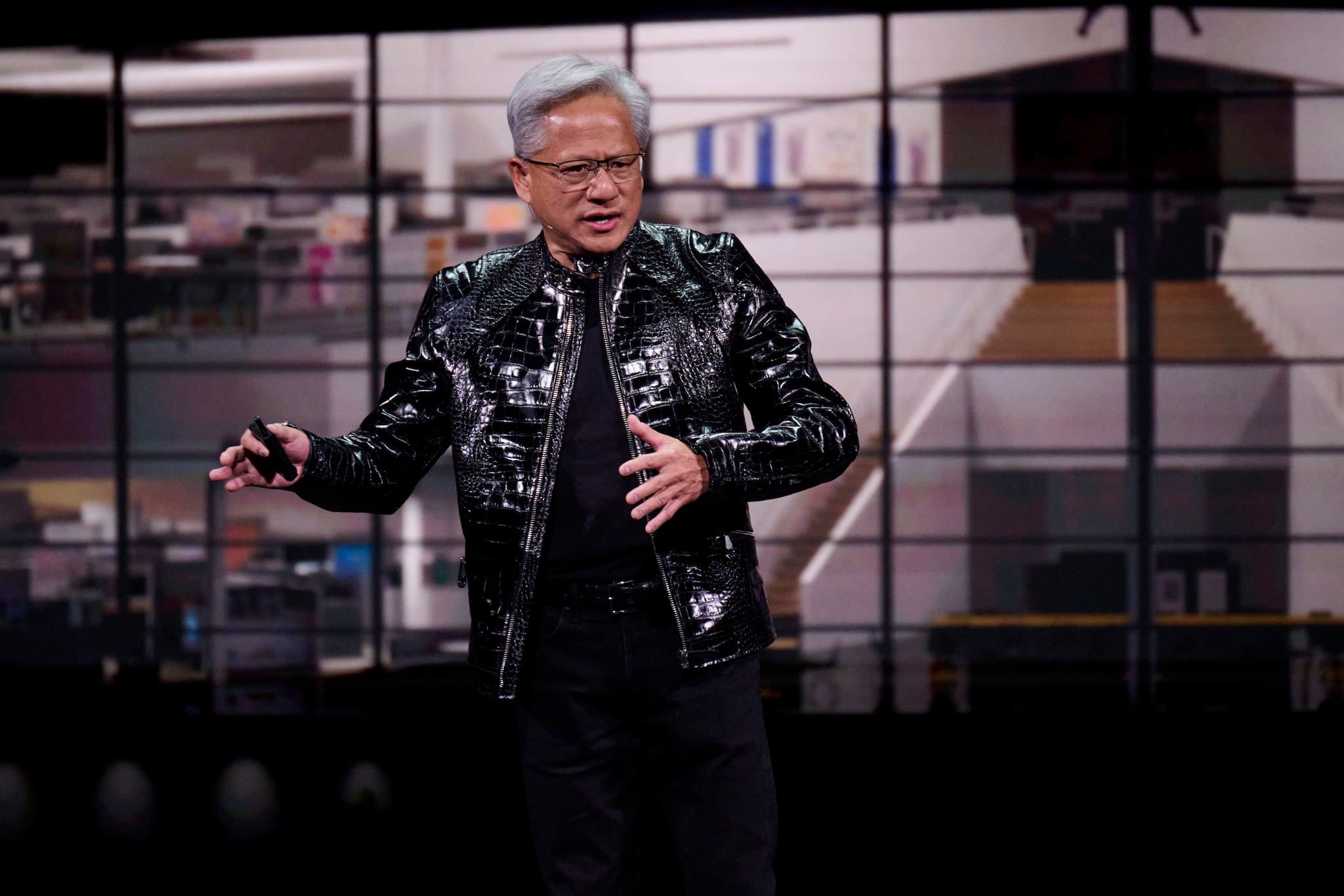 Nvidia CEO says new Rubin chips are on track, helping speed AI