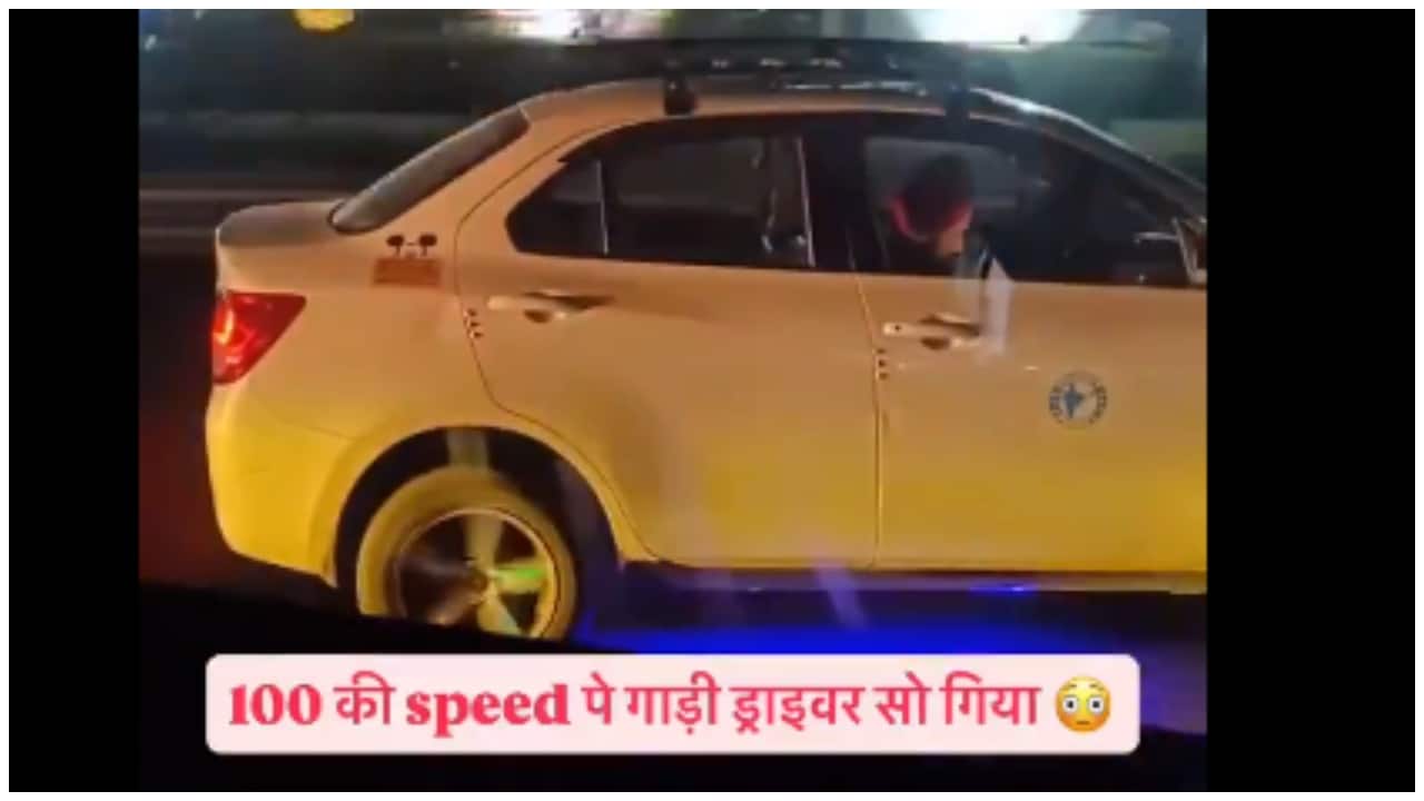 Man narrowly escapes accident after nodding off while driving on highway, alerted by other motorists. Video