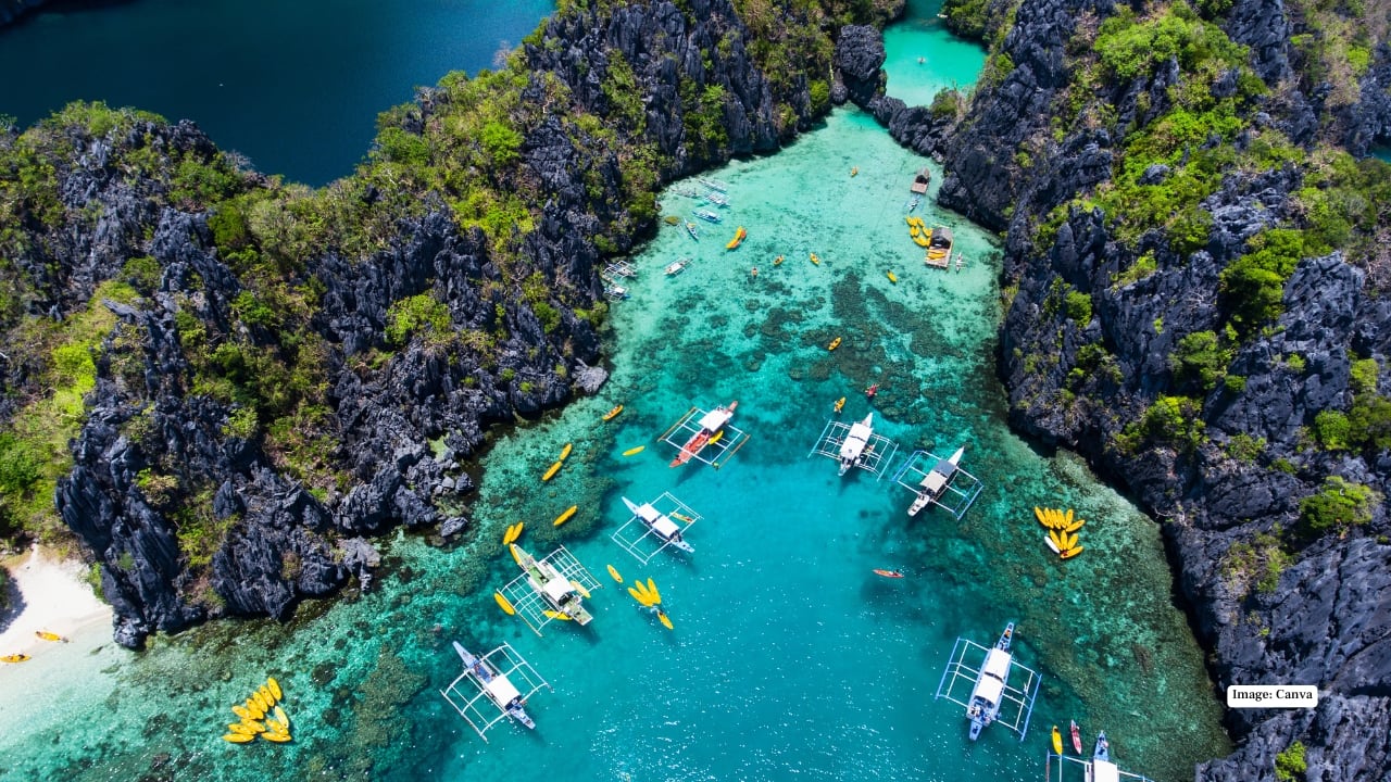 2. Palawan, Philippines – Crystal Waters and Limestone Cliffs Imagine emerald waters, dramatic limestone cliffs, and secret lagoons bathed in sunlight—that’s Palawan in February. With dry weather dominating, this is the perfect time for snorkeling in El Nido, diving in Coron, or island-hopping across untouched beaches. Why Visit: Dive with tropical fish, kayak through hidden lagoons, and unwind on pristine sands. Best for: Honeymooners, adventure travelers, and photographers.