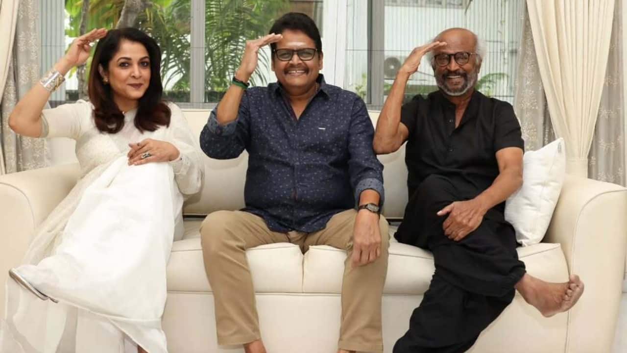 Padayappa re-release becomes a big success, Rajinikanth celebrates with Ramya Krishnan