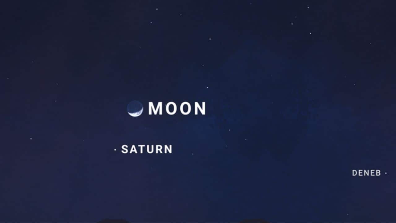 Saturn–Moon Conjunction on January 23. (Image: NASA/JPL)
