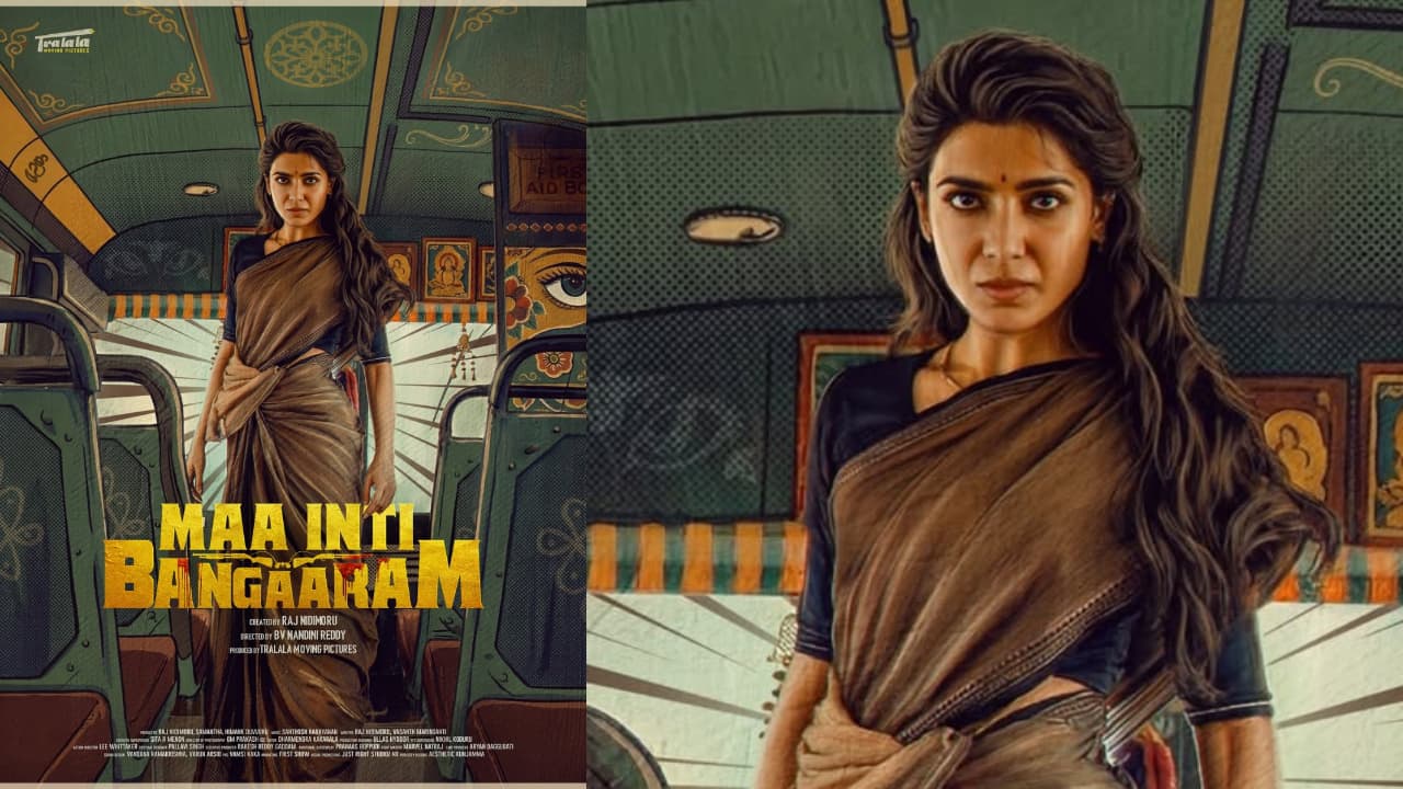 Maa Inti Bangaaram new poster out: Samantha Ruth Prabhu makes powerful Telugu comeback with action-driven role