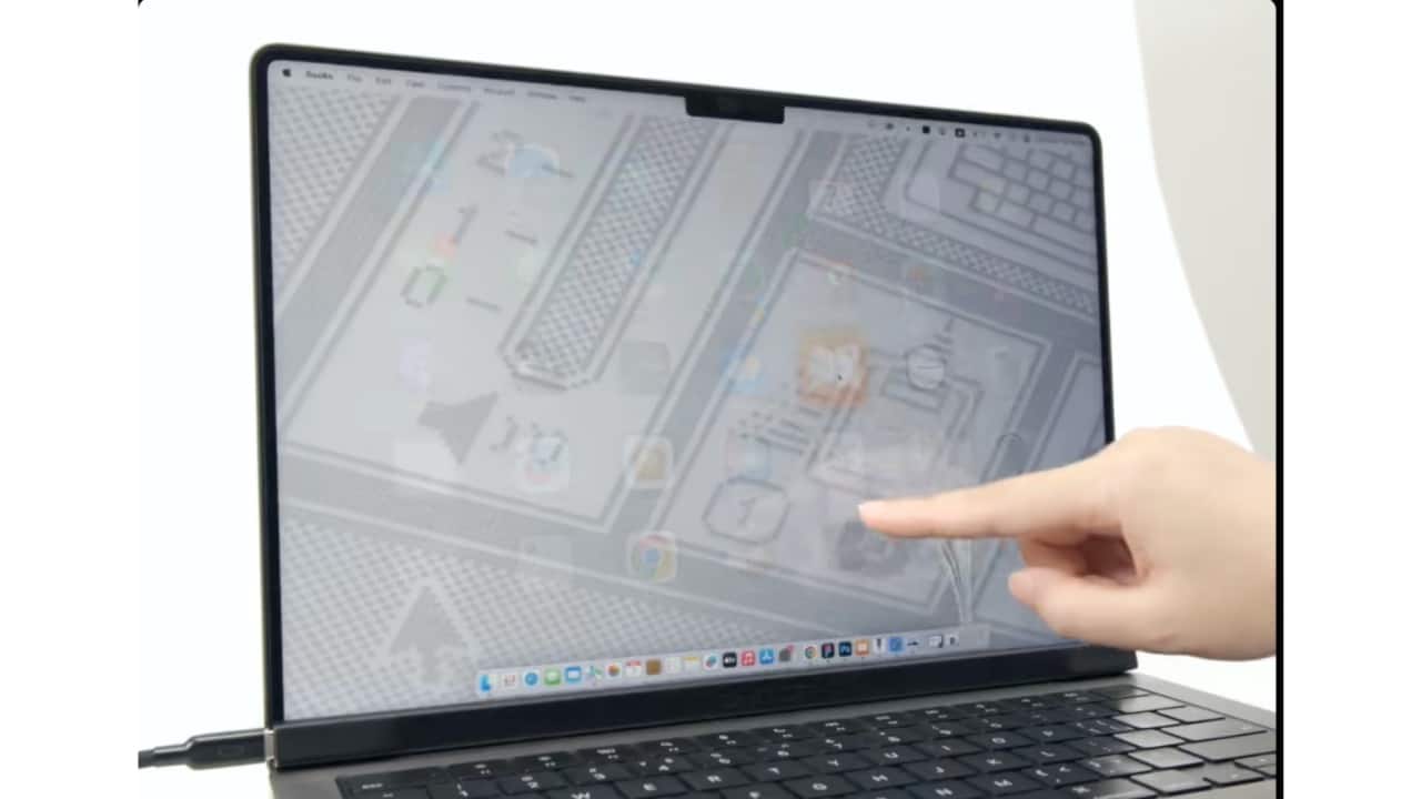 This snap-on MacBook accessory claims to add touch controls without buying a new Mac