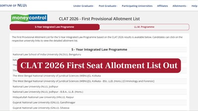 CLAT 2026 पहली सीट आवंटन सूची जारी! consortiumofnlus.ac.in पर देखें.
