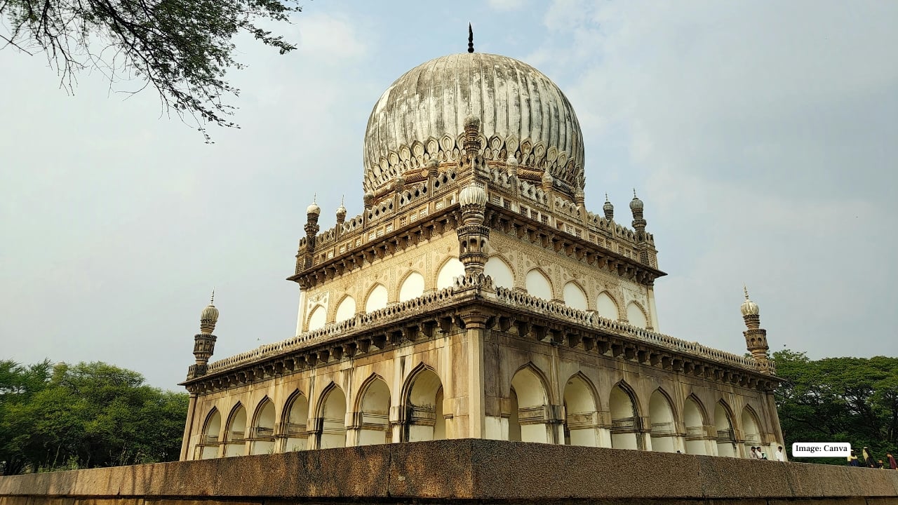 9. Qutb Shahi Tombs, Hyderabad A short ride from Charminar lies a royal necropolis where an entire dynasty sleeps beneath bulbous domes. The tombs showcase basalt platforms, enamel tiles, and carved plaster motifs that are uniquely Hyderabadi. Walking between them feels like paging through a family album of the 16th century. Travel tip: Pair the trip with nearby Golconda Fort for a full Qutb Shahi day.