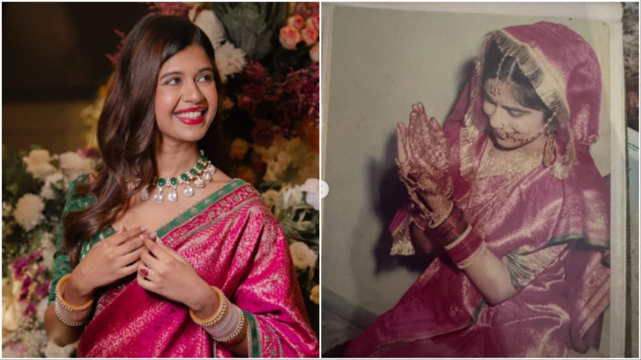 Gurgaon creator wears mother's 37-year-old wedding saree at reception: 'Bought it for Rs 900'