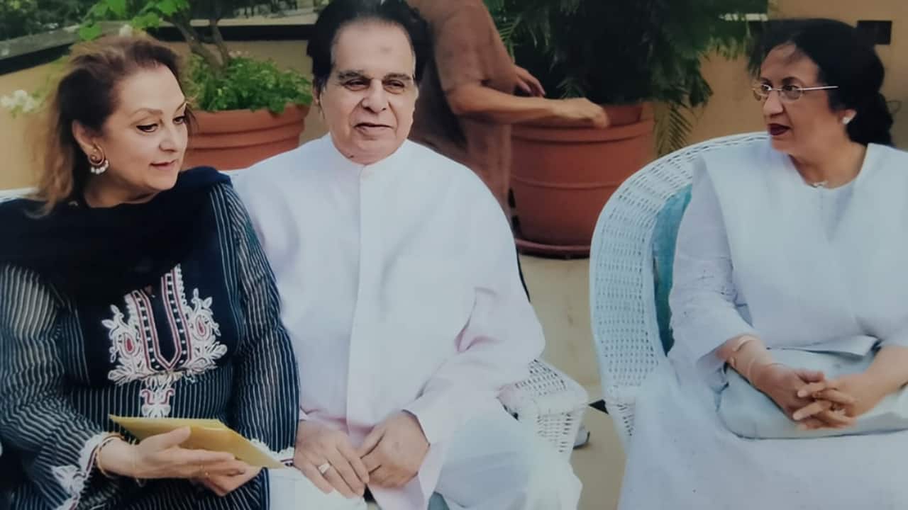 Nanda with Saira Banu and DIlip Kumar