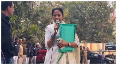West Bengal Chief Minister Mamata Banerjee on Thursday alleged that ED officials were attempting to seize TMC’s hard disks. (Courtesy: PTI)