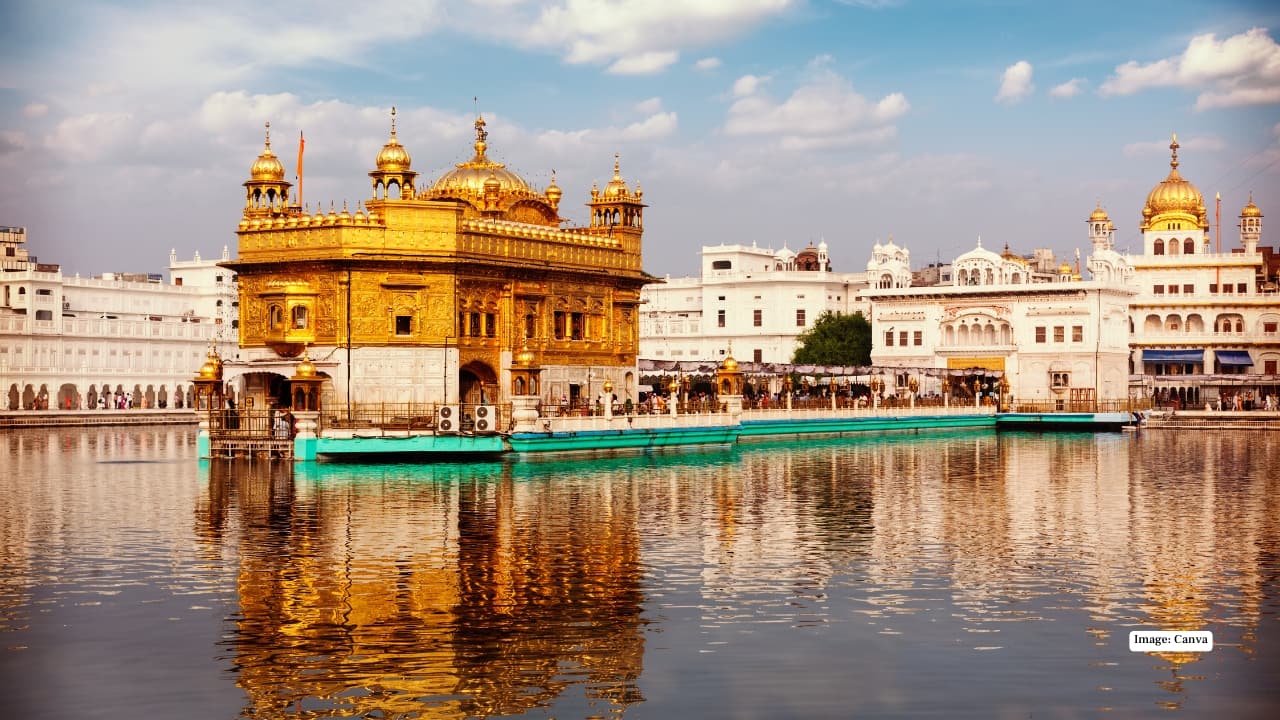 Amritsar delights with traditional Punjabi flavors like sarson da saag, makki ki roti, lassi, and chole kulche.