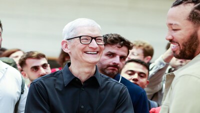 The pay package of Apple CEO Tim Cook remained about $74 million last year.