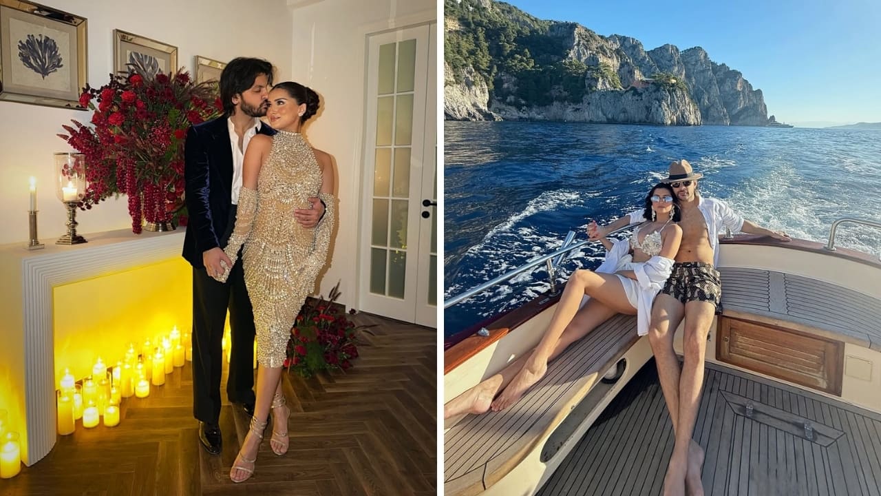 Tara Sutaria and Veer Pahariya on holiday (Images: @veerpahariya/Instagram)