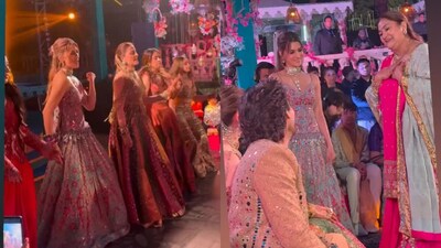 During the celebration, Nupur delivered a power-packed performance along with her bridesmaids, which included her sister Kriti Sanon.