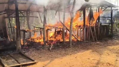 The violence erupted in Saidarpar village under Fatikroy police station limits after a dispute over the collection of subscriptions for a local Shiva temple.