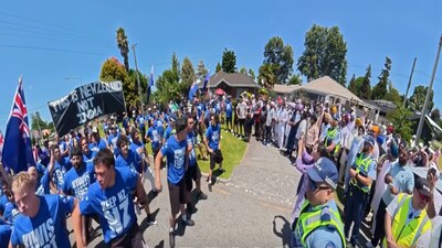 Right-wing group disrupts Sikh Nagar Kirtan (FB: Brian Tamaki)