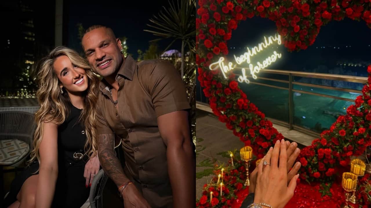 Shikhar Dhawan and Sophie Shine announce engagement, see pic