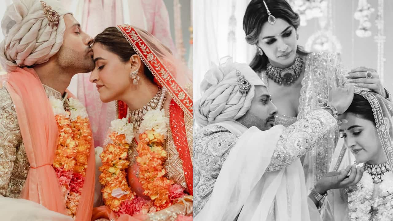Kriti Sanon helps Stebin Ben apply Sindoor as Nupur Sanon shares unseen pics from traditional Hindu wedding