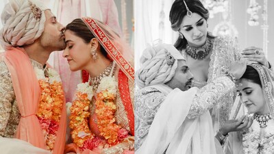Kriti Sanon helps Stebin Ben apply Sindoor as Nupur Sanon shares unseen pics from traditional Hindu wedding