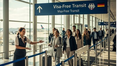 Germany announced a visa-free transit facility for Indian passport holders travelling through its airports, a move aimed at easing long-haul travel for Indian passengers. (AI Generated Image )