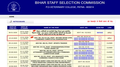 BSSC 2nd Inter Level Recruitment 2026