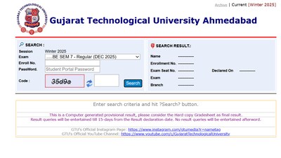 GTU Result