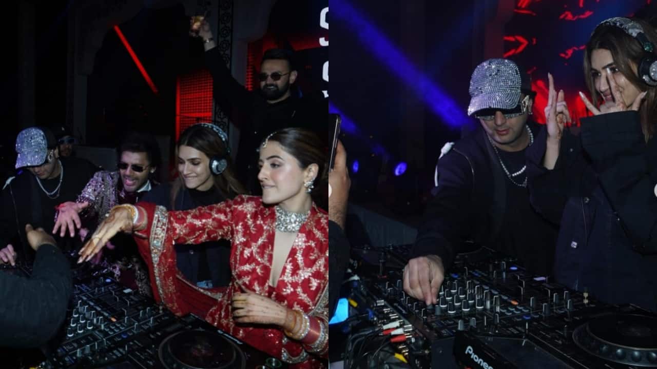 Kriti Sanon turns DJ at sister Nupur Sanon and Stebin Ben’s dreamy Udaipur wedding
