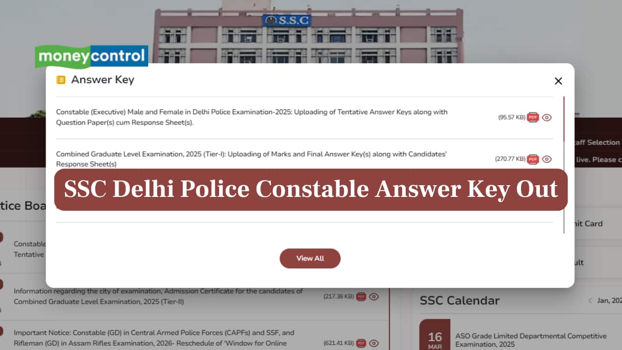 SSC Delhi Police Constable Answer Key Released, Raise Objections by Jan 16