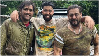 MS Dhoni, Salman Khan, AP Dhillon in one frame: Trio enjoy ATV rides, get drenched in mud at Panvel farmhouse - WATCH