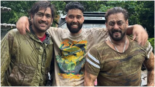 MS Dhoni, Salman Khan, AP Dhillon in one frame: Trio enjoy ATV rides, get drenched in mud at Panvel farmhouse - WATCH