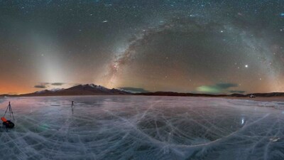 Above a Frozen Himalayan Lake, Jupiter and Andromeda Shine in a Rare Ladakh Night Sky (Image: Instagram/@dorje_nyrchung)