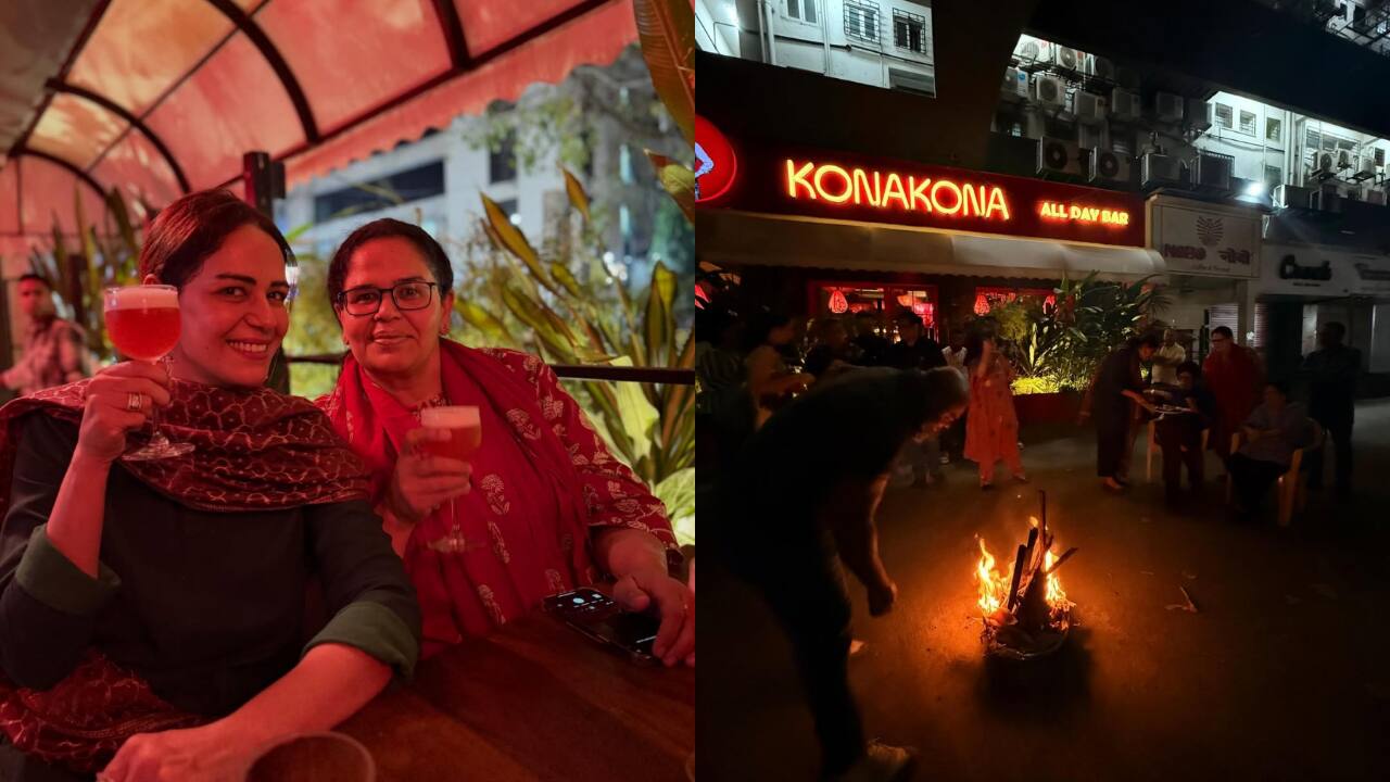 Mona Singh celebrates Lohri with family in an intimate gathering at her Mumbai restaurant Kona Kona