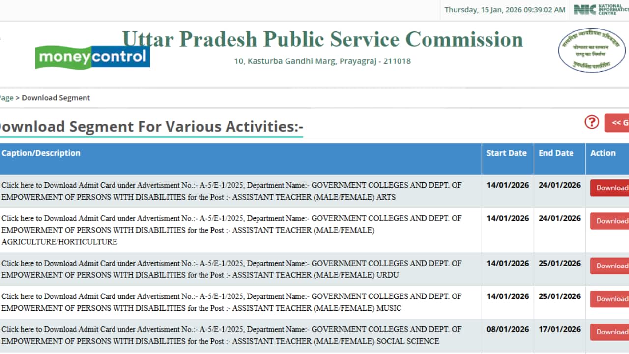 UPPSC LT Grade Admit Card Released for January 24, 25 Exam; Download Link Here