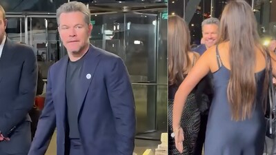 Matt Damon attends The rip premiere with his family