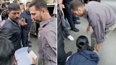 Akshay Kumar spotted in Mumbai