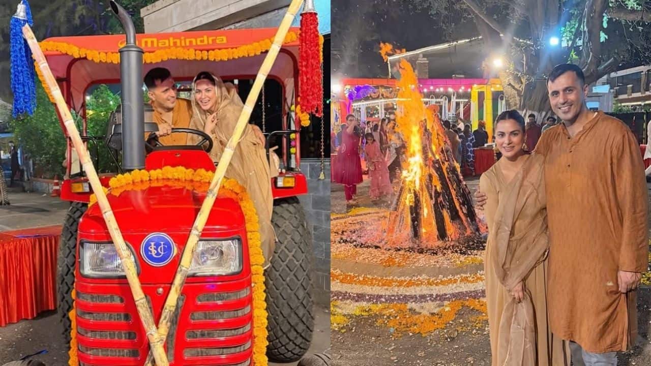 Shraddha Arya and husband Rahul Nagal celebrate their twins first Lohri, actress shares pics