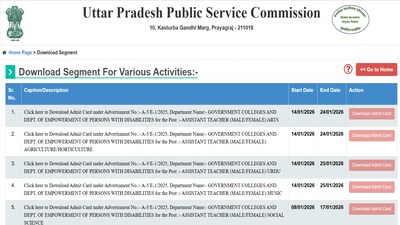 UPPSC LT Grade Admit Card 2026