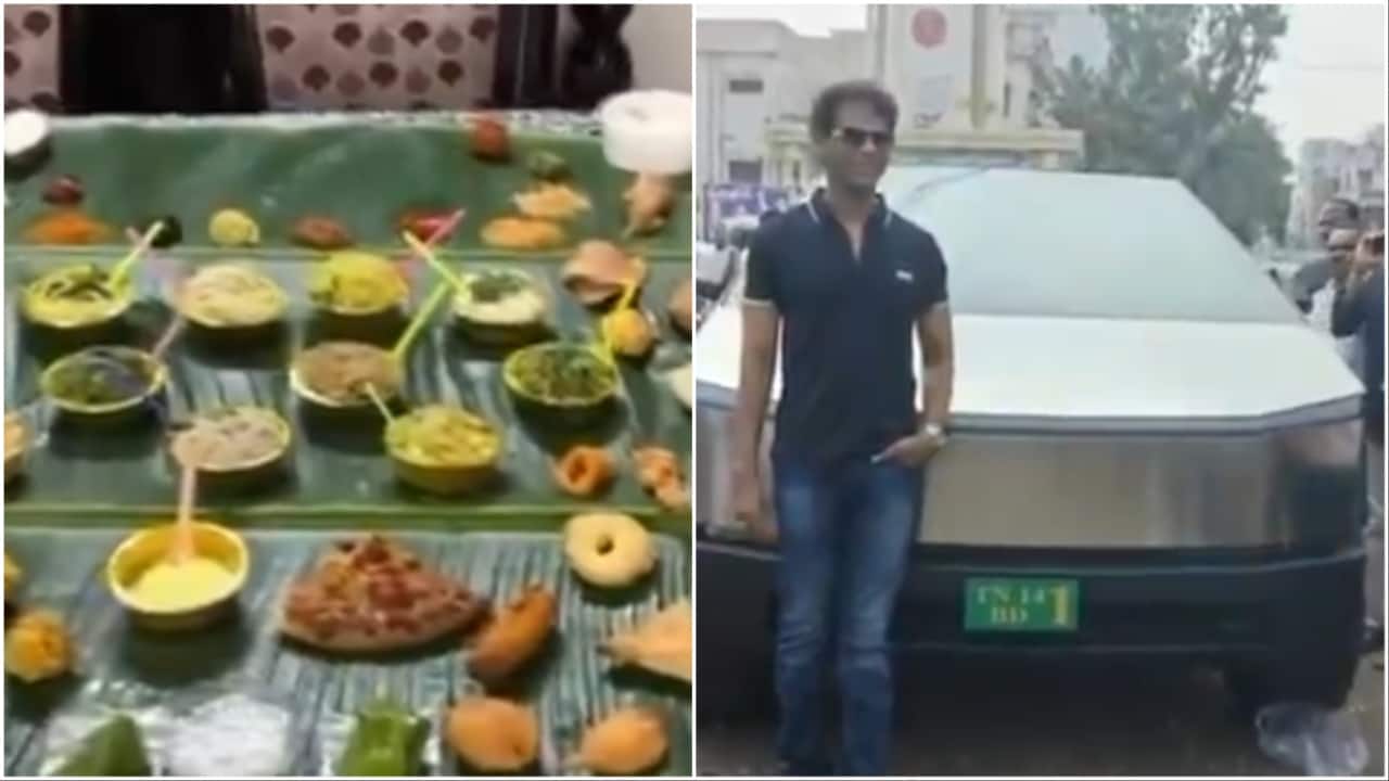 158-dish feast, Tesla: Andhra families offer royal treatment to sons-in-law on Sankranti. Watch