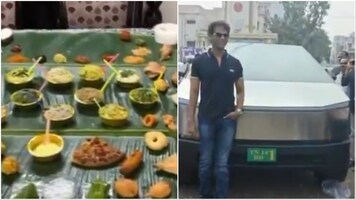 158-dish feast, Tesla: Andhra families offer royal treatment to sons-in-law on Sankranti. Watch