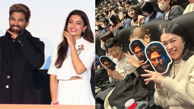 Allu Arjun and Rashmika Mandanna in Japan
