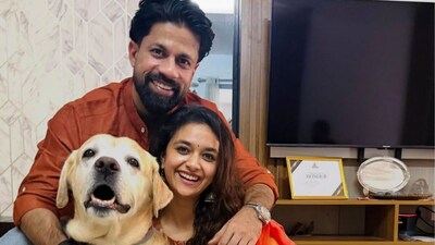 Keerthy Suresh celebrates Pongal with family