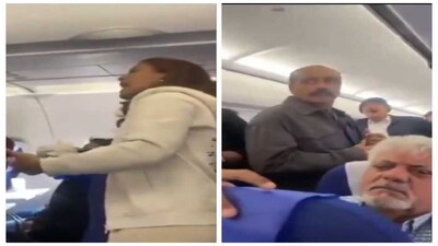 A brawl erupted in IndiGo flight where passengers were screaming at the crew after flight did not take off for hours.