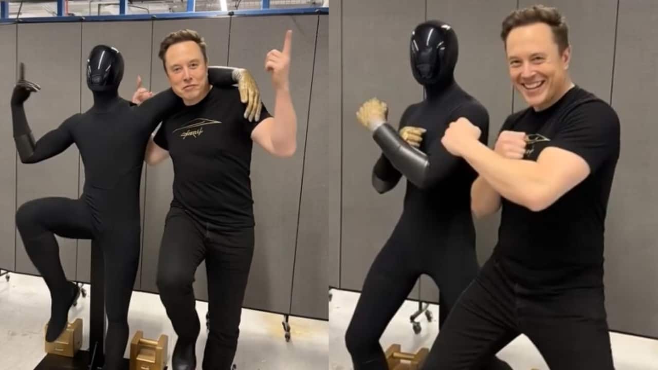 Elon Musk dances with Tesla’s humanoid robot Optimus in Grok-generated video: 'Feeling optimustic'