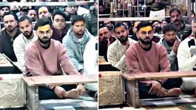 Virat Kohli visits Shree Mahakaleshwar Temple in Ujjain. (Photo: X)