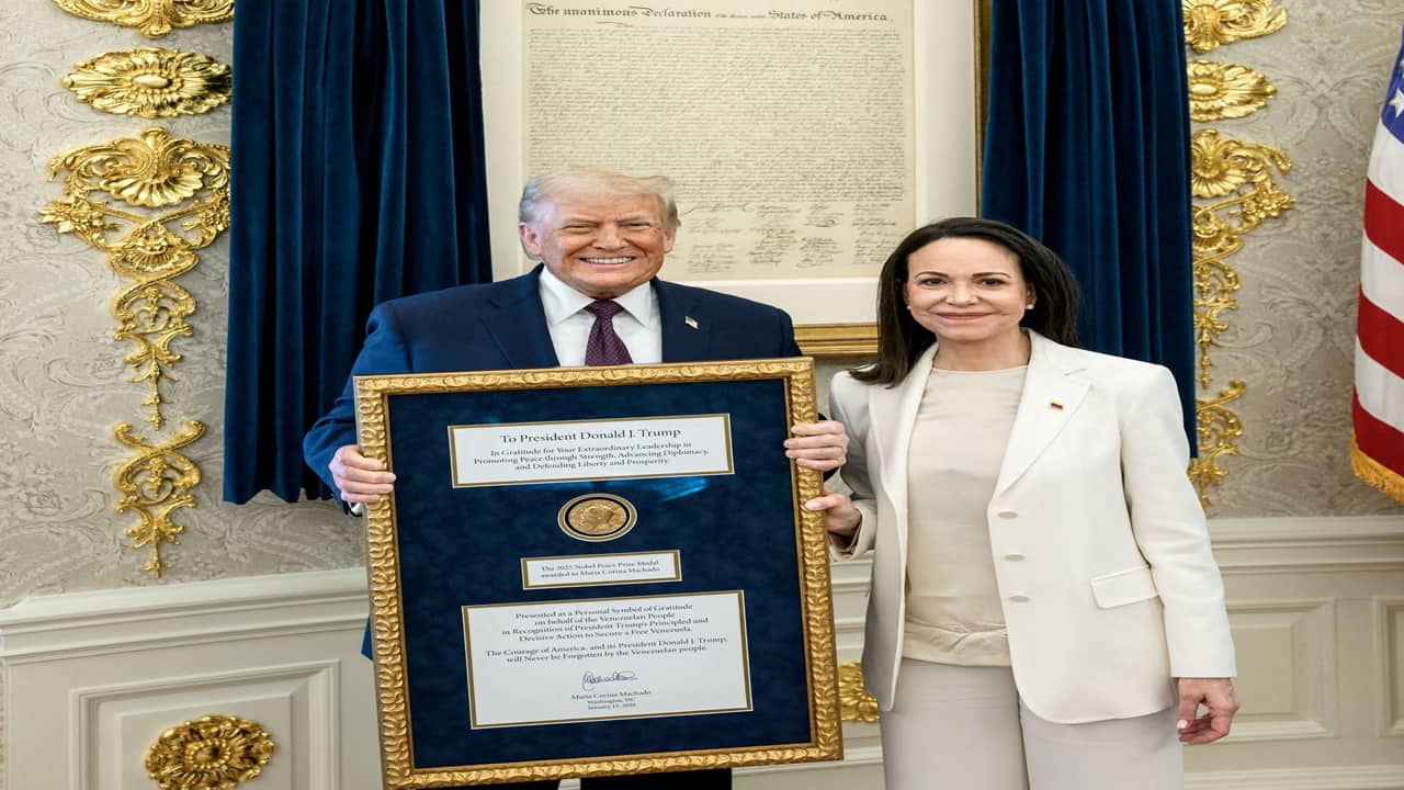 What may have been inside Trump’s swag bag for Venezuela’s María Machado